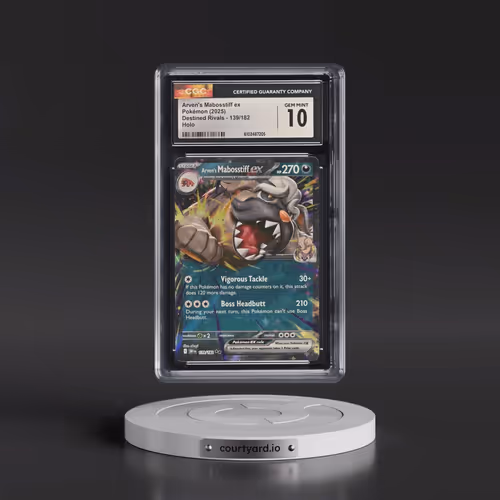 2025 Pokémon Dri EN-Destined Rivals #139 Arven's Mabosstiff EX - Holo (CGC 10 GEM MINT)