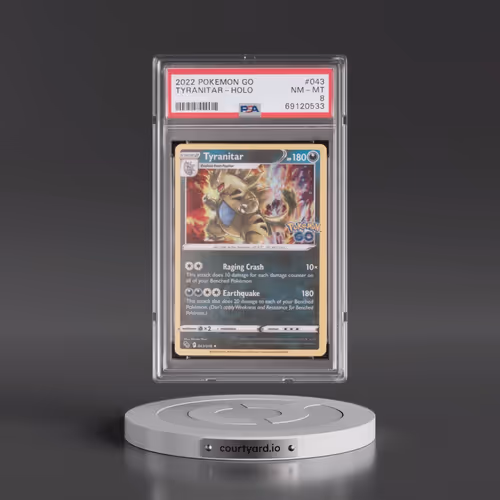 2022 Pokémon Go #043 Tyranitar - Holo (PSA 8 NM-MT)