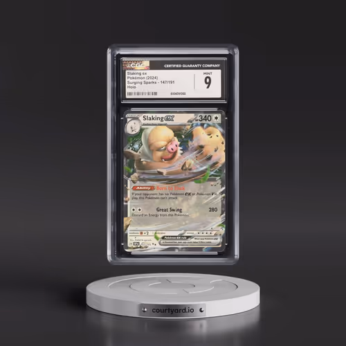 2024 Pokémon Ssp EN-Surging Sparks #147 Slaking EX - Holo (CGC 9 MINT)