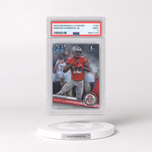 2023 Bowman University Chrome #100 Marvin Harrison Jr. (PSA 9 MINT)