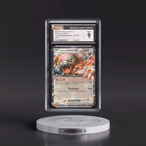 2024 Pokémon Twm EN-Twilight Masquerade #141 Bloodmoon Ursaluna EX - Holo (CGC 9 MINT)