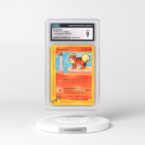 2003 Aquapolis #80 Growlithe (CGC 9 MINT)