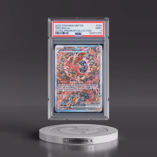 2025 Pokémon Mep EN-Me Black Star Promo #024 Oricorio EX - Holo Mega Charizard X EX Ultra-Premium Co