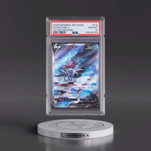 2022 Pokémon Sword & Shield Vstar Universe #215 Suicune V - Holo Full Art (PSA 10 GEM MINT)