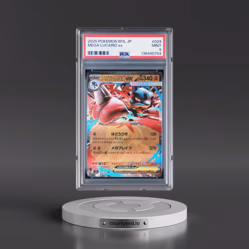 2025 Pokémon M1l-Mega Brave #029 Mega Lucario EX - Holo (PSA 9 MINT)