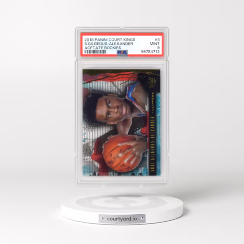2018 Panini Court Kings Acetate Rookies #3 Shai Gilgeous-Alexander (PSA 9 MINT)