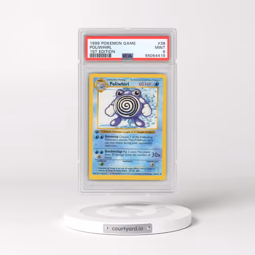 1999 Pokémon Game #38 Poliwhirl - 1st Edition (PSA 9 MINT)