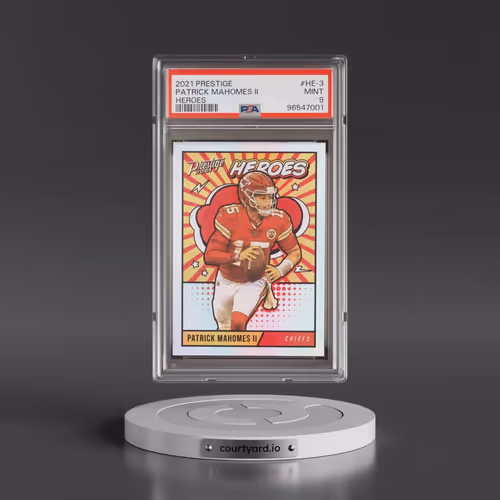 2021 Panini Prestige Heroes #HE-3 Patrick Mahomes II (PSA 9 MINT)