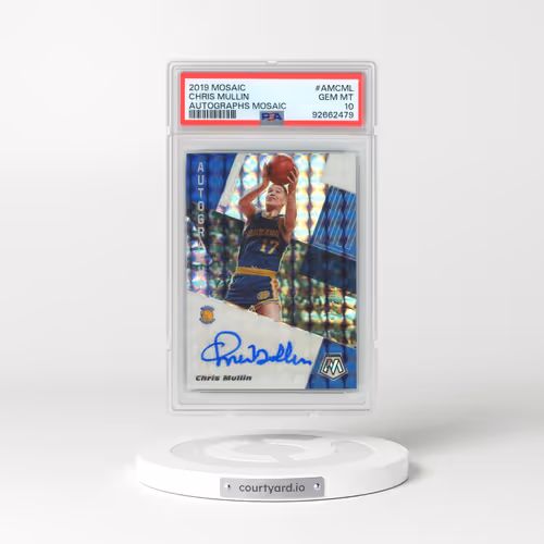 2019 Panini Mosaic Autographs Mosaic #AMCML Chris Mullin (PSA 10 GEM MINT)