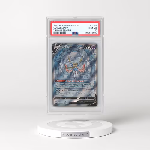 2023 Pokémon Sword and Shield Crown Zenith #GG48 Zacian V - Holo Full Art (PSA 10 GEM MINT)