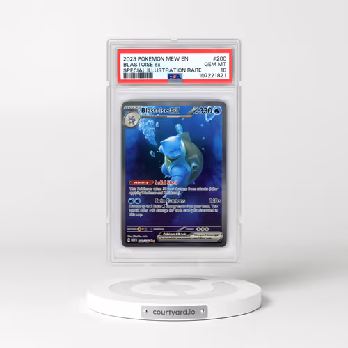 2023 Pokémon Mew EN-151 #200 Blastoise EX - Holo Special Illustration Rare (PSA 10 GEM MINT)
