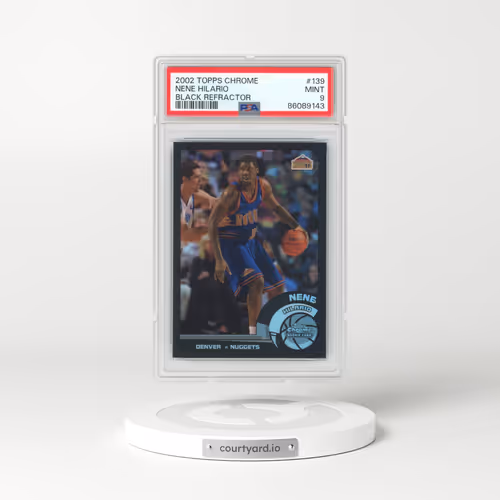 2002 Topps Chrome #139 Nene Hilario - Black Refractor (PSA 9 MINT)