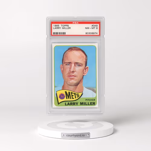 1965 Topps #349 Larry Miller (PSA 8 NM-MT)