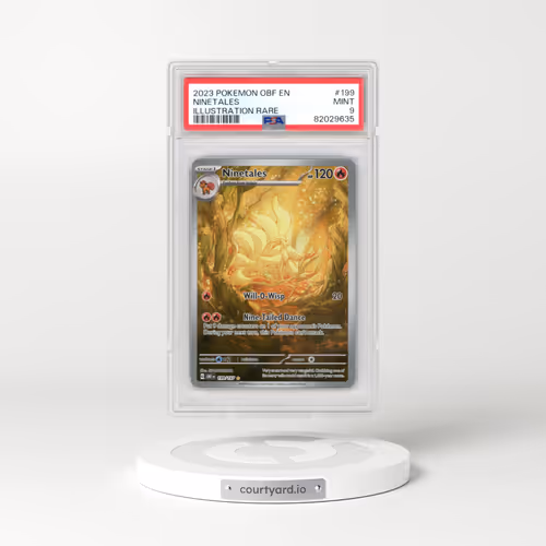 2023 Pokémon Obf EN-Obsidian Flames #199 Ninetales - Illustration Rare (PSA 9 MINT)