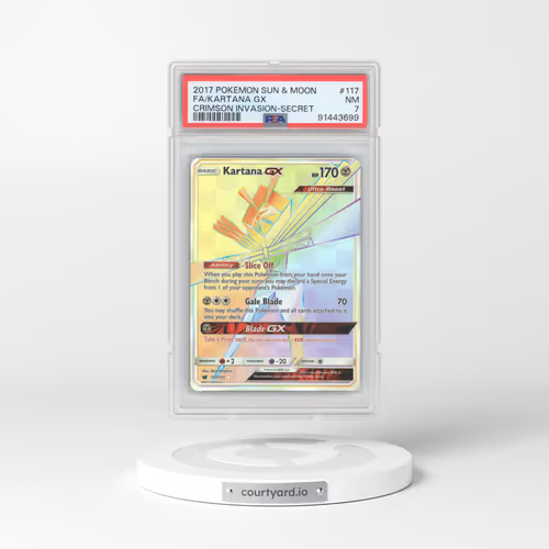 2017 Crimson Invasion #117 Kartana GX - Full Art Holo (PSA 7 NM)