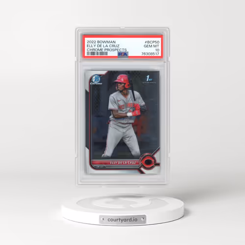 2022 Bowman Chrome Prospects #BCP50 Elly de La Cruz (PSA 10 GEM MINT)