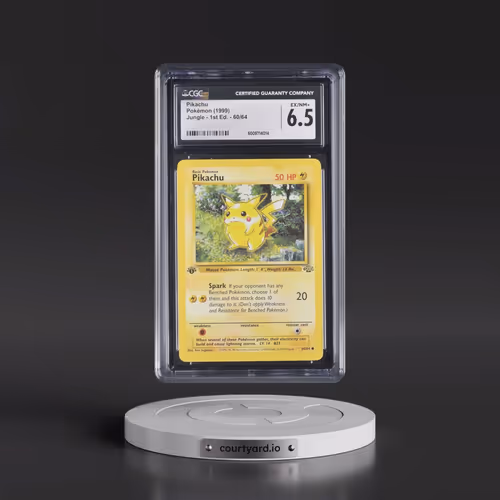 1999 Jungle #60/64 Pikachu - 1st Edition 1st Edition (CGC 6.5 EX-NM+)
