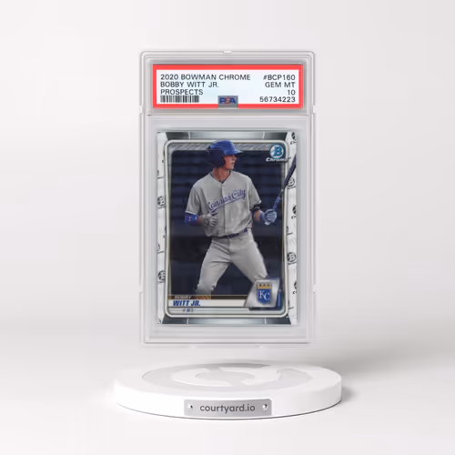 2020 Bowman Chrome Prospects #BCP160 Bobby Witt Jr. (PSA 10 GEM MINT)