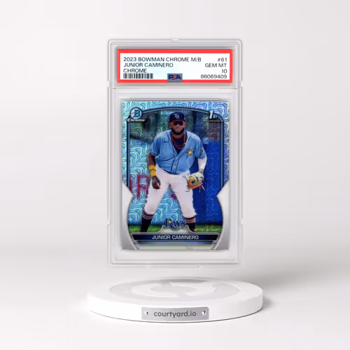 2023 Bowman Mega Box Chrome #61 Junior Caminero (PSA 10 GEM MINT)