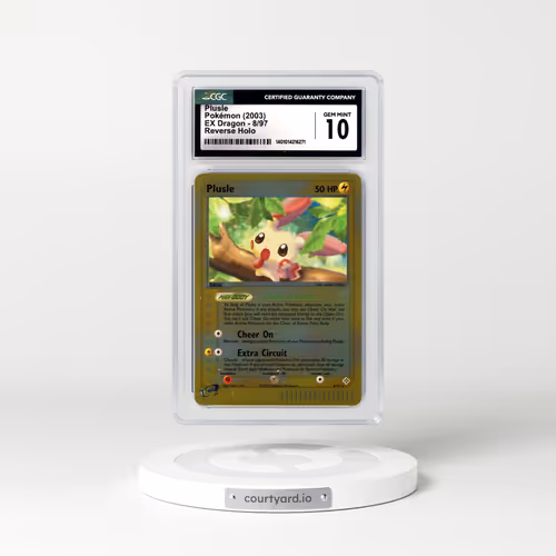 2003 EX Dragon #8 Plusle - Holo e-Card Symbol (CGC 10 GEM MINT)