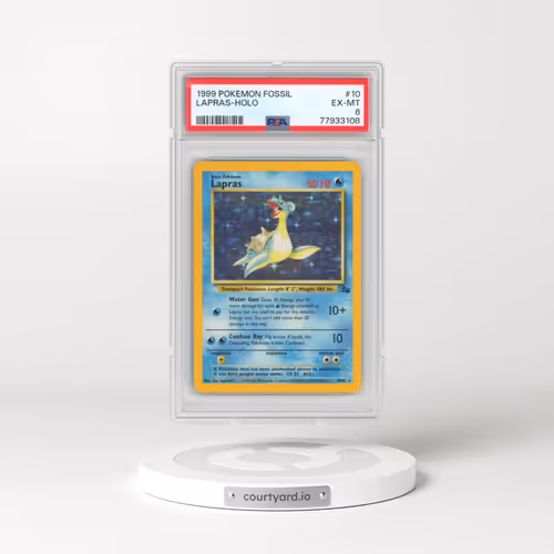 1999 Pokémon Fossil #10 Lapras - Holo (PSA 6 EX-MT)