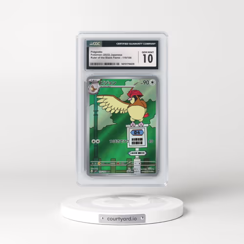 2023 Ruler of the Black Flame #119/108 Pidgeotto - Art Rare Holo (CGC 10 GEM MINT)