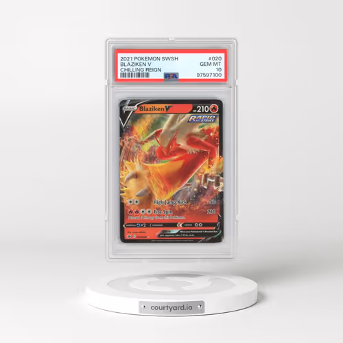 2021 Pokémon Sword & Shield Chilling Reign #020 Blaziken V - Holo (PSA 10 GEM MINT)