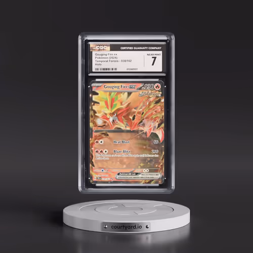 2024 Pokémon Tef EN-Temporal Forces #038 Gouging Fire EX - Holo (CGC 7 NM)