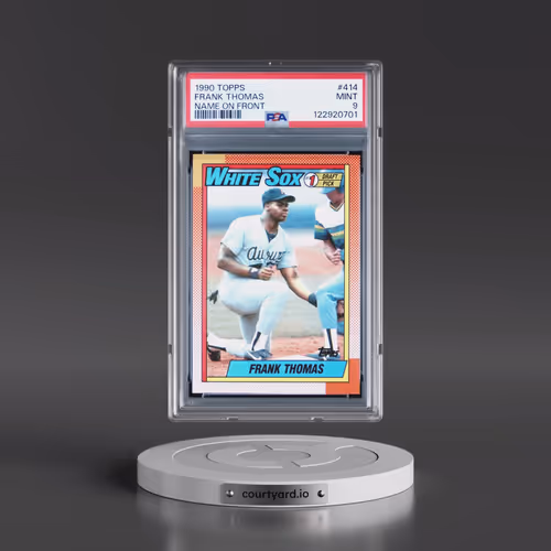 1990 Topps #414 Frank Thomas - Name on Front (PSA 9 MINT)