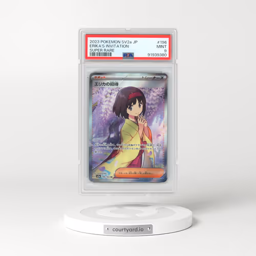 2023 Pokémon Sv2a-Pokemon 151 #196 Erika's Invitation - Super Rare (PSA 9 MINT)