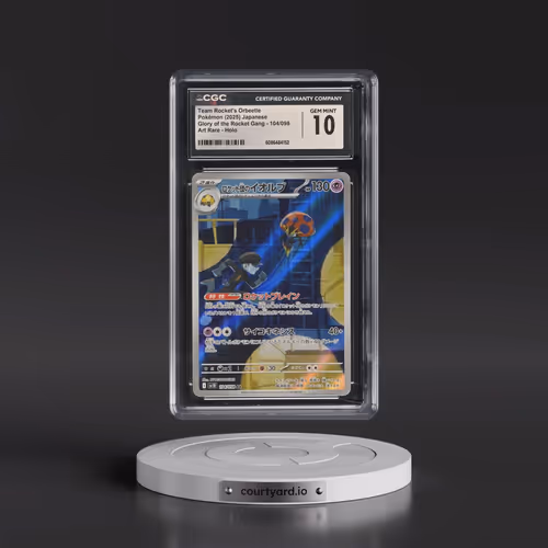 2025 Pokémon SV10-Glory of Team Rocket #104 Team Rocket's Orbeetle - Art Rare (CGC 10 GEM MINT)