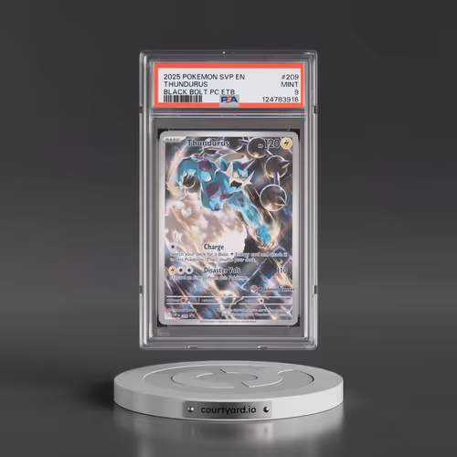 2025 Pokémon Svp EN-SV Black Star Promo #209 Thundurus - Black Bolt Pokemon Center Elite Trainer Box