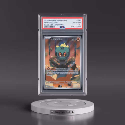 2025 Pokémon Meg EN-Mega Evolution #146 Marshadow - Illustration Rare (PSA 10 GEM MINT)