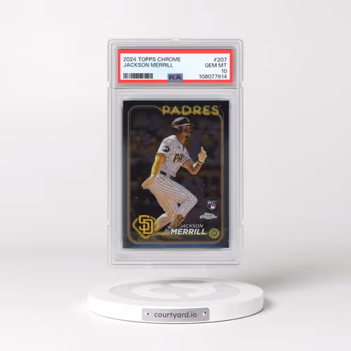 2024 Topps Chrome #207 Jackson Merrill (PSA 10 GEM MINT)