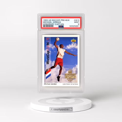 1993 Upper Deck Soccer Honorary Captain English/Spanish #HC3 Michael Jordan (PSA 9 MINT)
