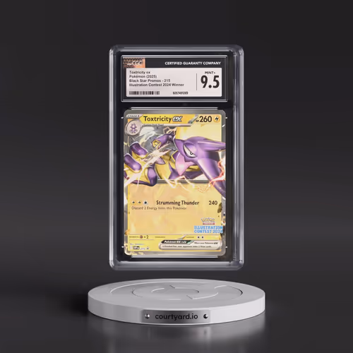 2025 Pokémon Svp EN-SV Black Star Promo #215 Toxtricity EX - Holo Illustration Contest 2024 (CGC 9.5