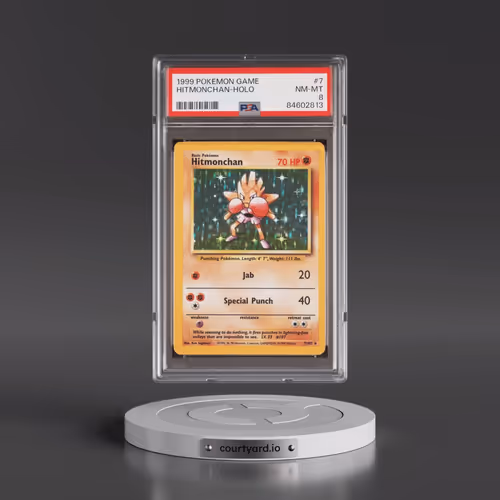 1999 Pokémon Game #7 Hitmonchan - Holo (PSA 8 NM-MT)