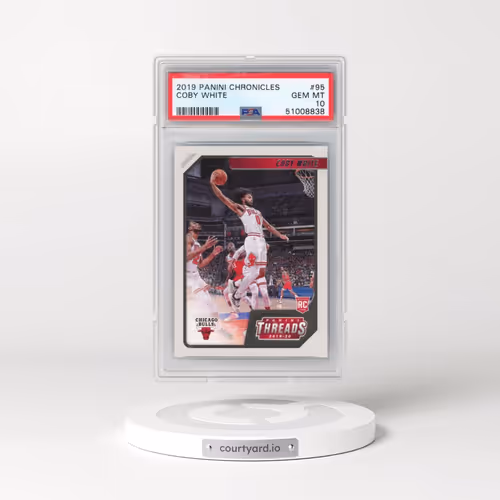 2019 Panini Chronicles #95 Coby White (PSA 10 GEM MINT)