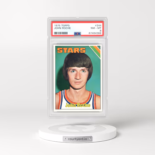 1975 Topps #244 John Roche (PSA 8 NM-MT)