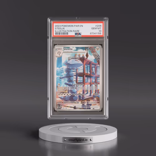 2023 Pokémon Par EN-Paradox Rift #208 Steelix - Illustration Rare (PSA 10 GEM MINT)