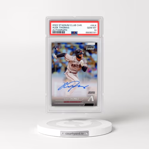 2022 Topps Stadium Club Chrome Autographs #ALK Alek Thomas (PSA 10 GEM MINT)