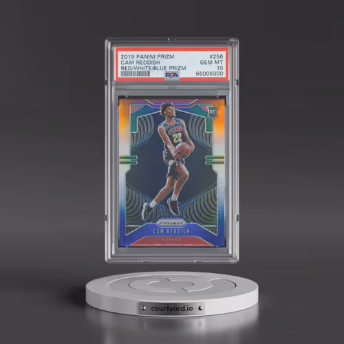2019 Panini Prizm #256 Cam Reddish - Red/White/Blue Prizm (PSA 10 GEM MINT)