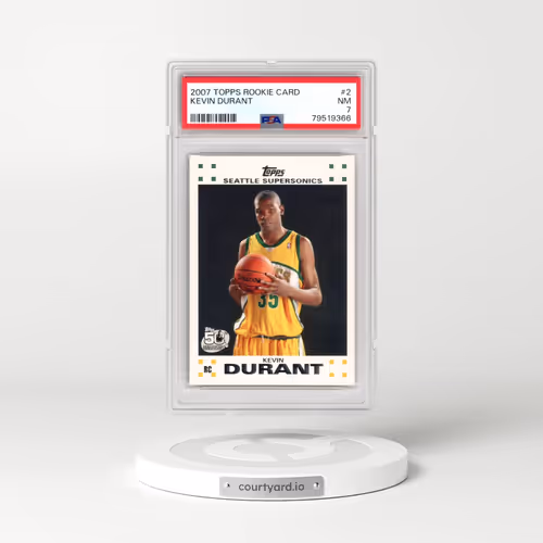 2007 Topps Rookie Card #2 Kevin Durant (PSA 7 NM)