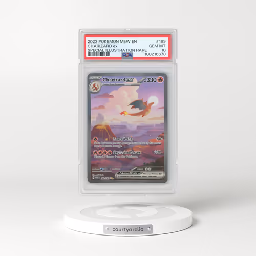 2023 Pokémon Mew EN-151 #199 Charizard EX - Holo Special Illustration Rare (PSA 10 GEM MINT)