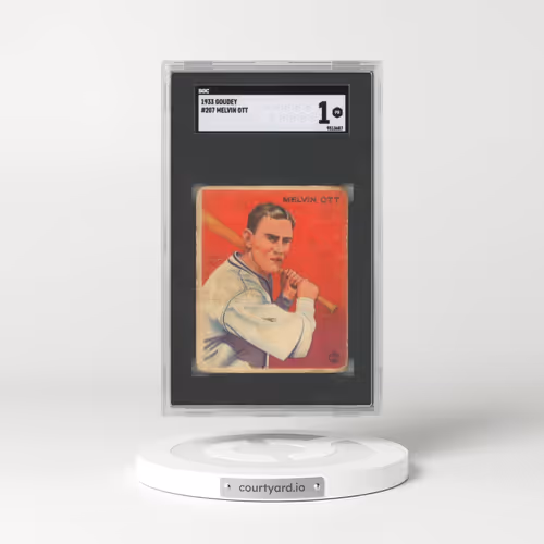 1933 Goudey #207 Melvin Ott (SGC 1 PR)