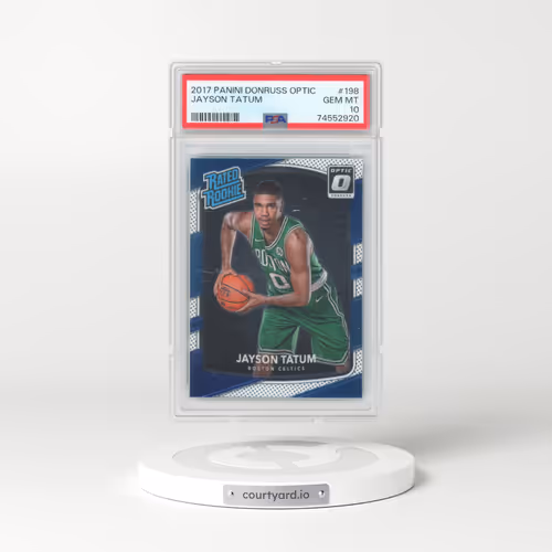 2017 Panini Donruss Optic #198 Jayson Tatum (PSA 10 GEM MINT)