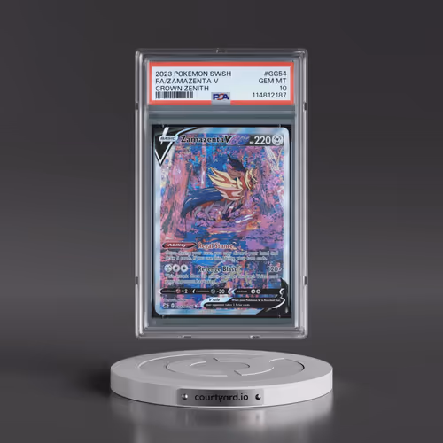 2023 Pokémon Sword and Shield Crown Zenith #GG54 Zamazenta V - Holo Full Art (PSA 10 GEM MINT)