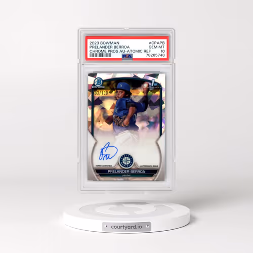 2023 Bowman Chrome Prospect Autographs #CPAPB Prelander Berroa - Atomic Refractor (PSA 10 GEM MINT)