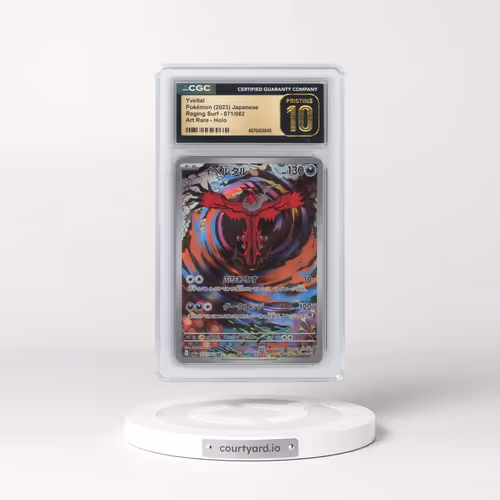2023 Pokémon Sv3a-Raging Surf #071 Yveltal - Art Rare (CGC 10 PRISTINE)