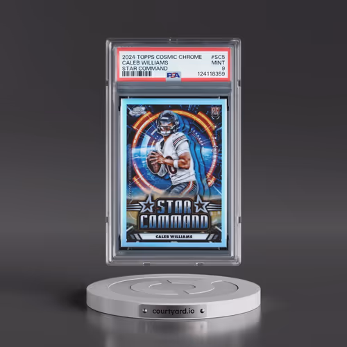 2024 Topps Cosmic Chrome Star Command #SC5 Caleb Williams (PSA 9 MINT)